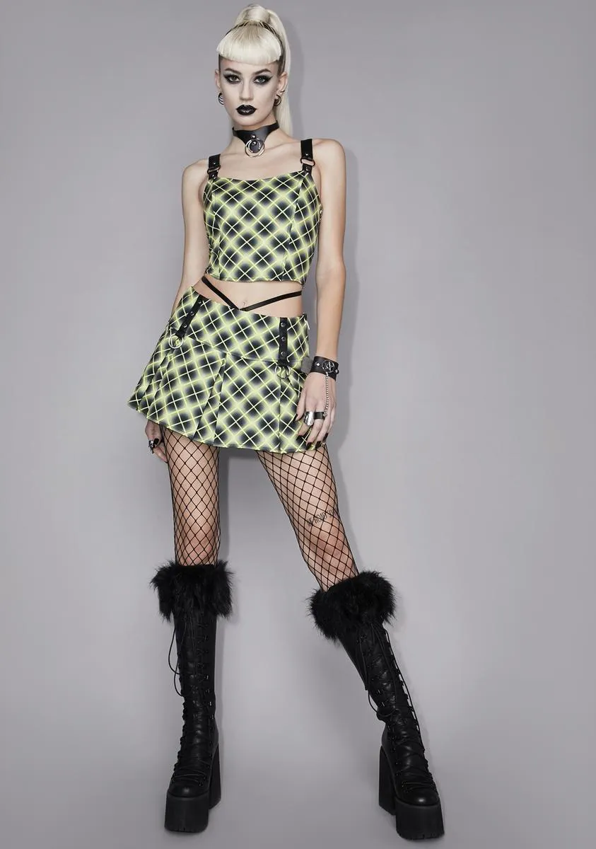 Vile And Entitled Plaid Crop Top sold by Dolls Kill product image thumbnail 3