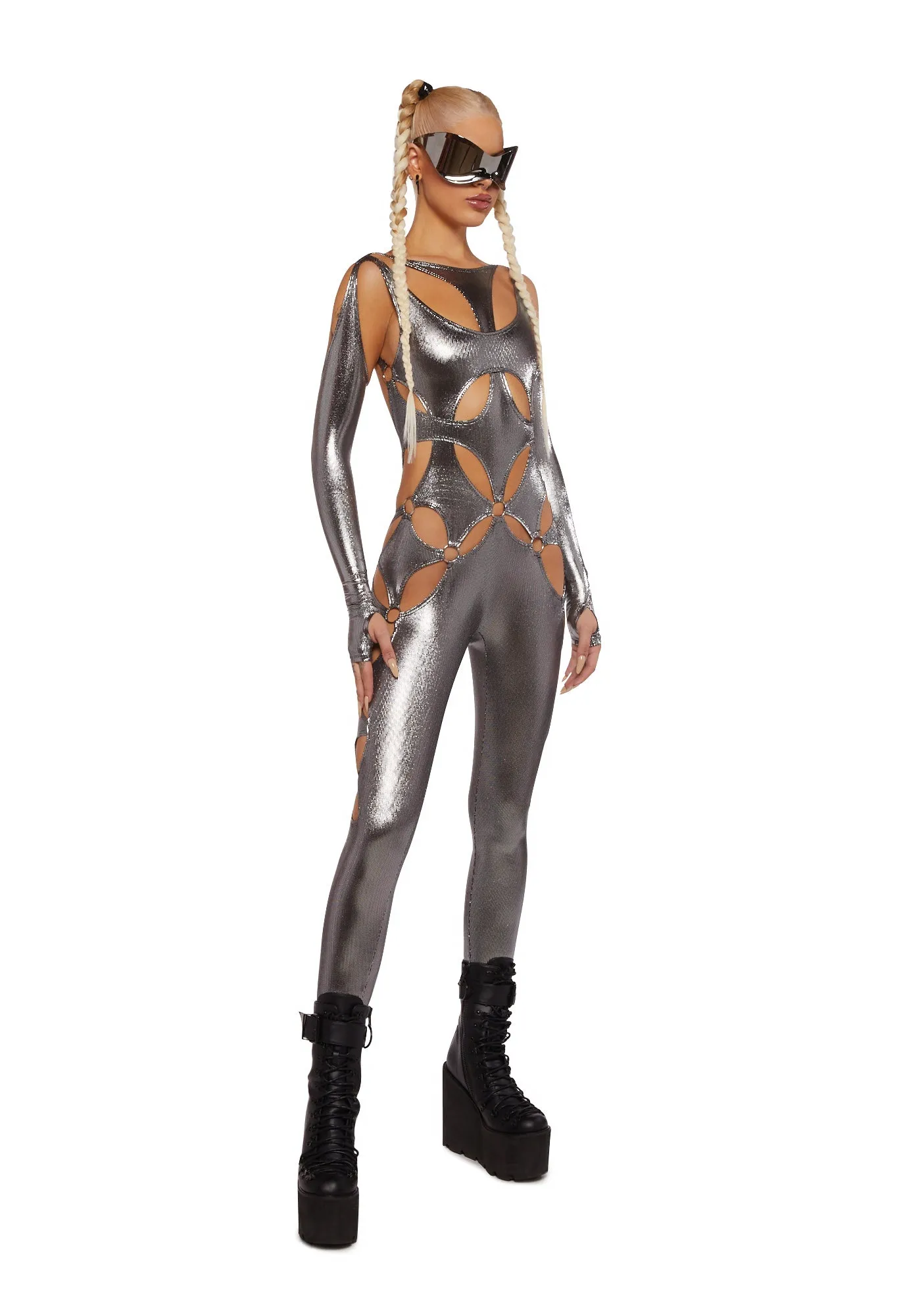 Monochrome Chaos Full Bodysuit sold by Dolls Kill product image thumbnail 5