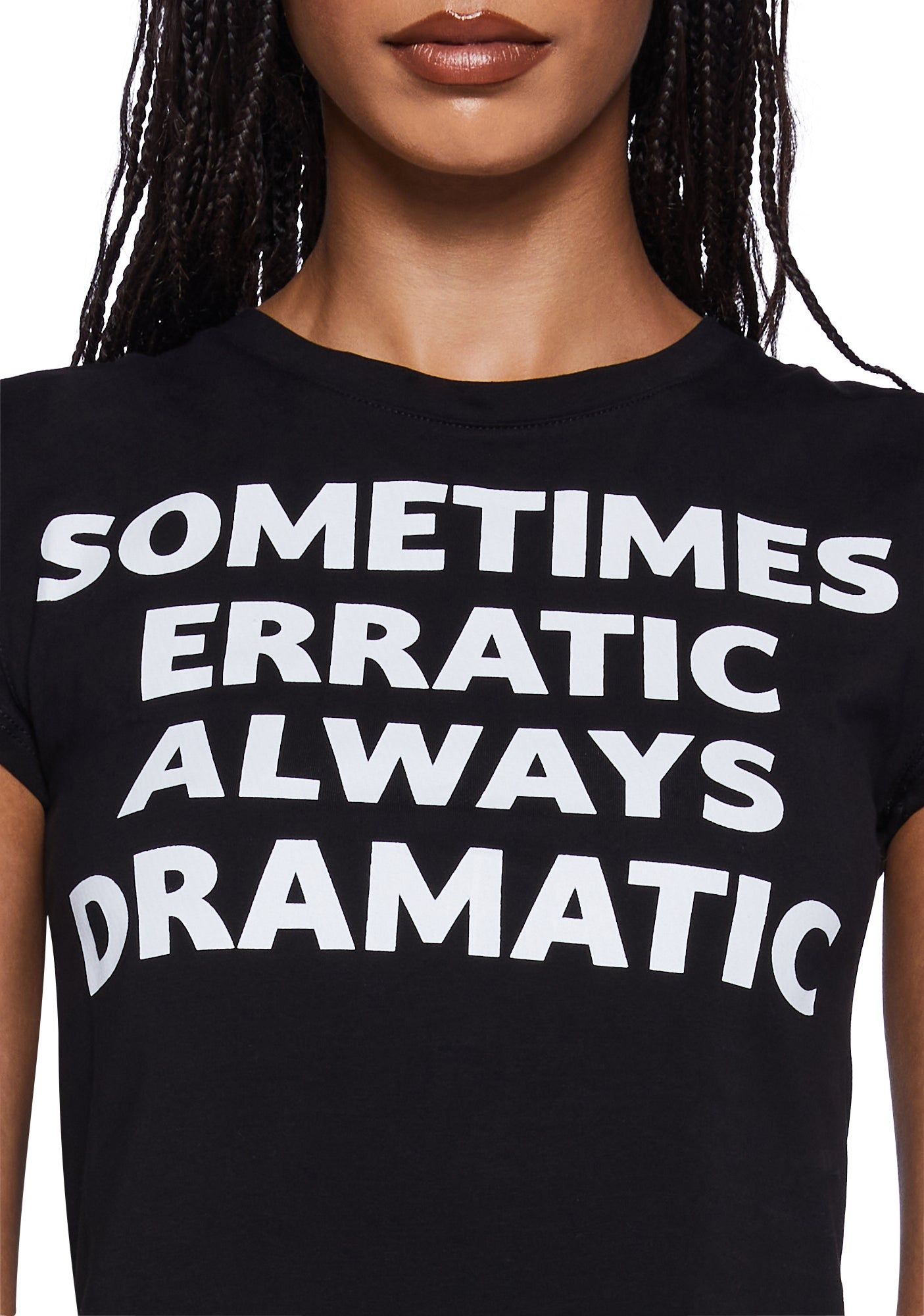 Erratic And Dramatic Baby Tee sold by Dolls Kill product image thumbnail 2