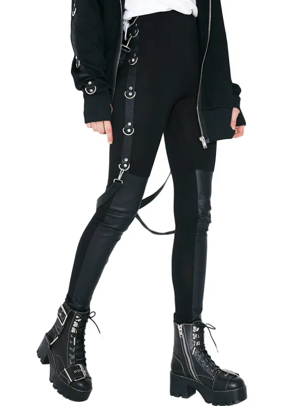 Way I Walk Bondage Leggings sold by Dolls Kill