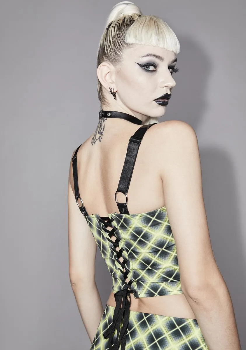 Vile And Entitled Plaid Crop Top sold by Dolls Kill product image thumbnail 4