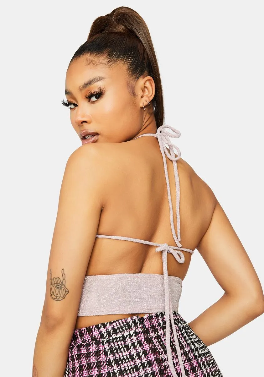 Let's Make A Deal Glitter Crop Top sold by Dolls Kill product image thumbnail 4