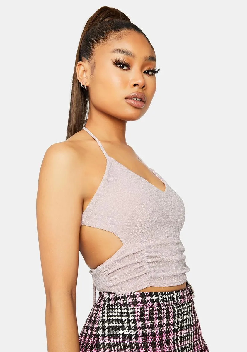 Let's Make A Deal Glitter Crop Top sold by Dolls Kill product image thumbnail 2