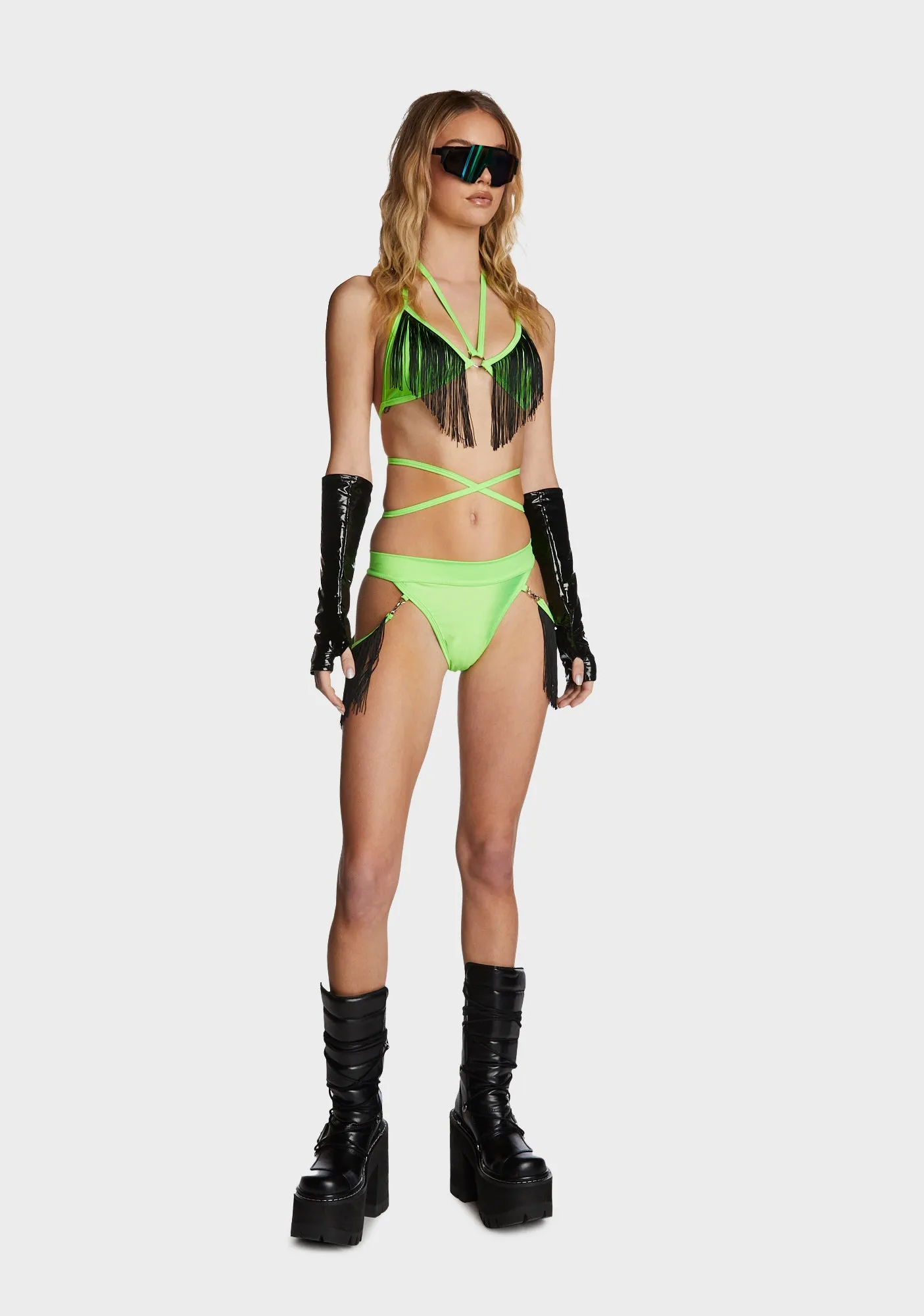 Sunrise Fringe Bottoms sold by Dolls Kill product image thumbnail 3