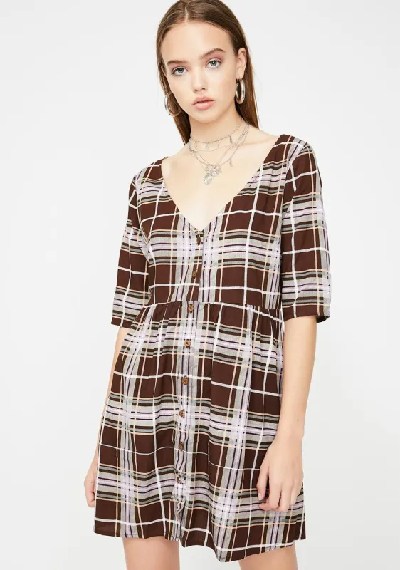 Verren Plaid Dress sold by Dolls Kill