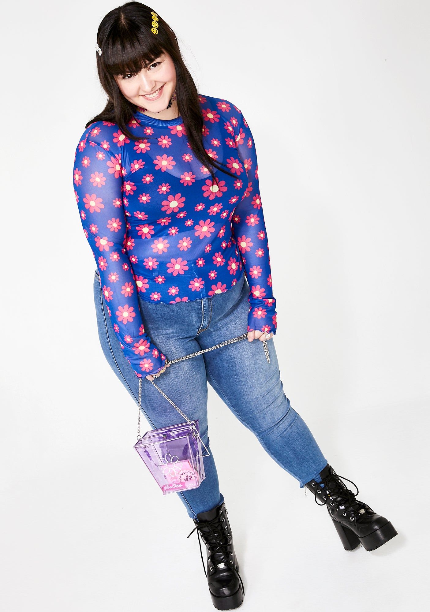 True Blue Forget Me Not Top sold by Dolls Kill product image thumbnail 3