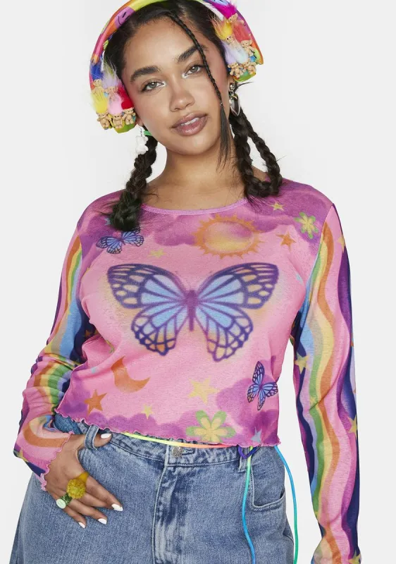 Plus Made For Magic Long Sleeve Top sold by Dolls Kill