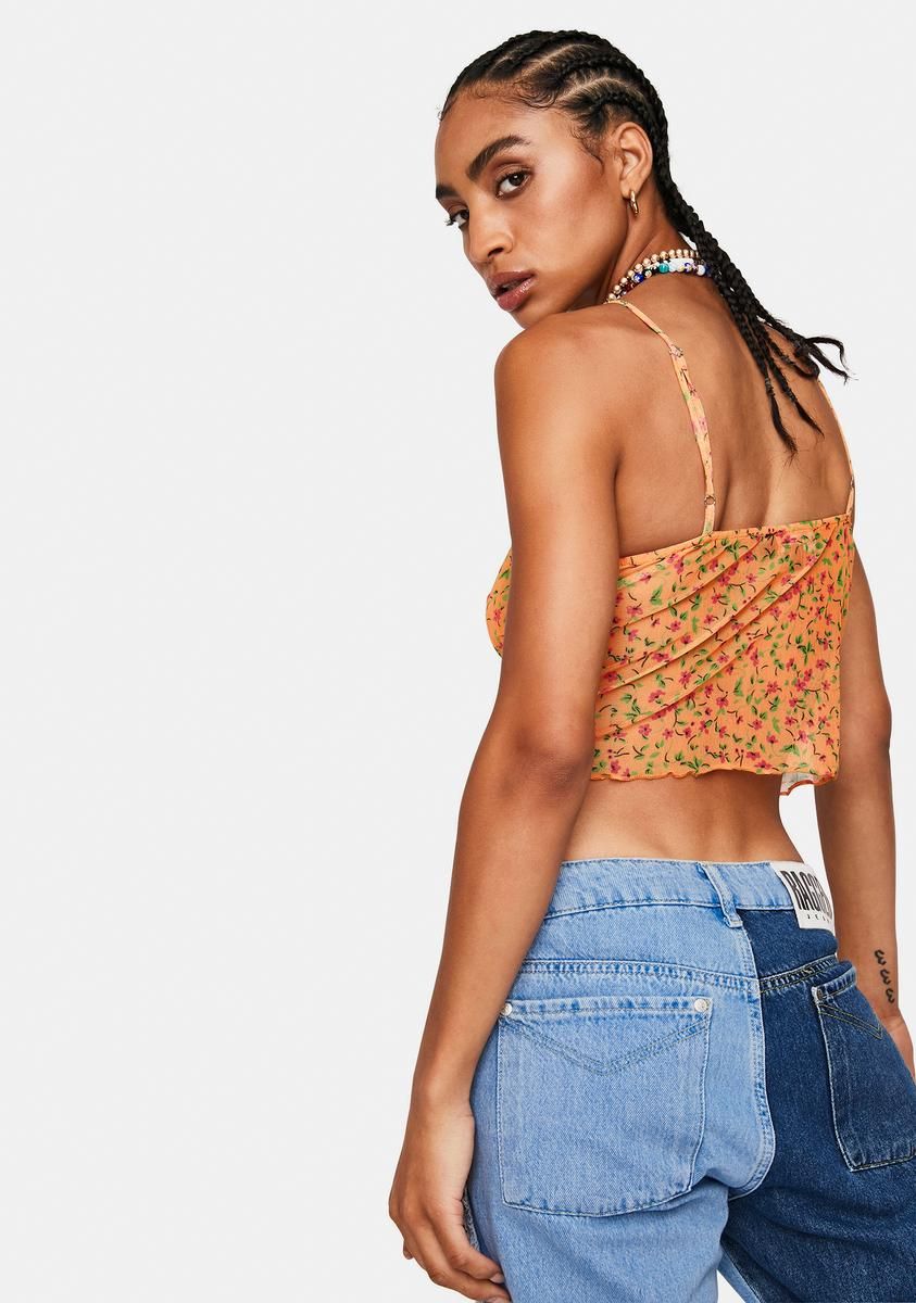 Summer Sun Mesh Yenika Crop Top sold by Dolls Kill product image thumbnail 4