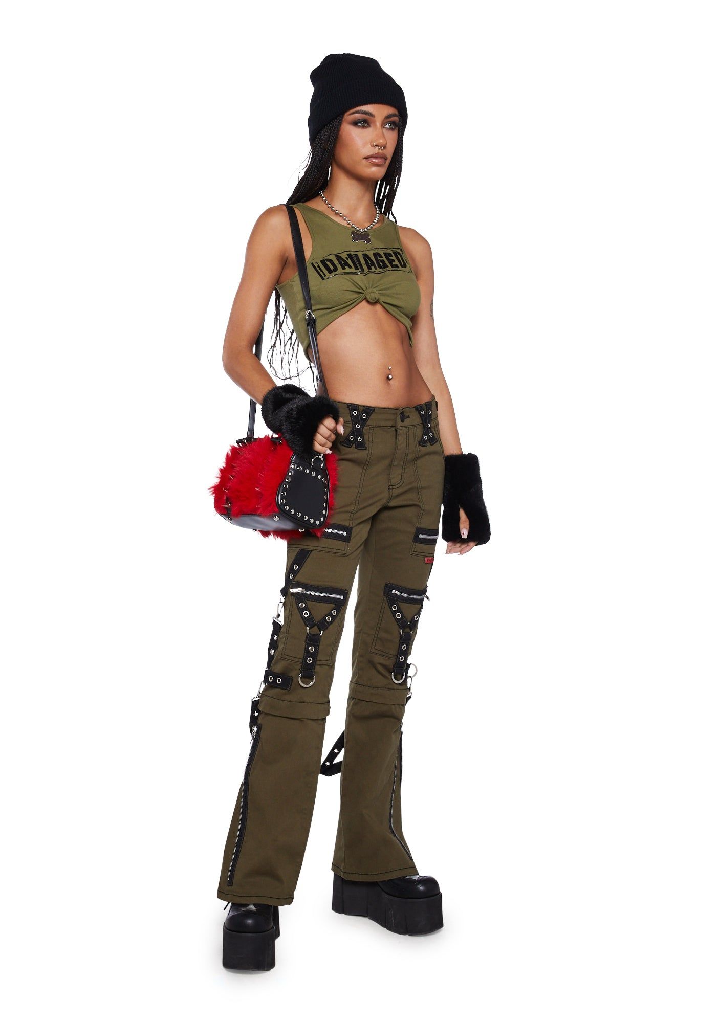 Zip To Zip Pants-Green sold by Dolls Kill product image thumbnail 2