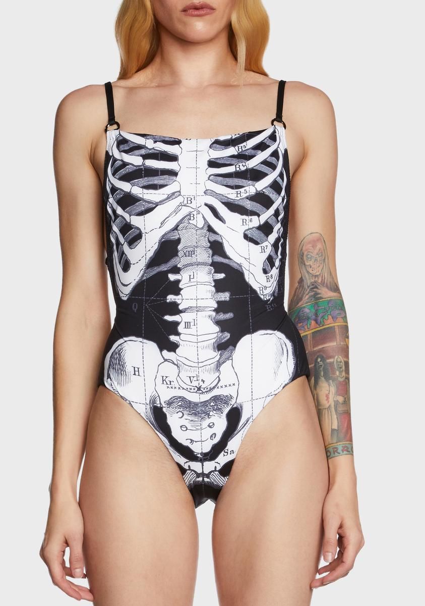 Skeleton Swimsuit sold by Dolls Kill product image thumbnail 2