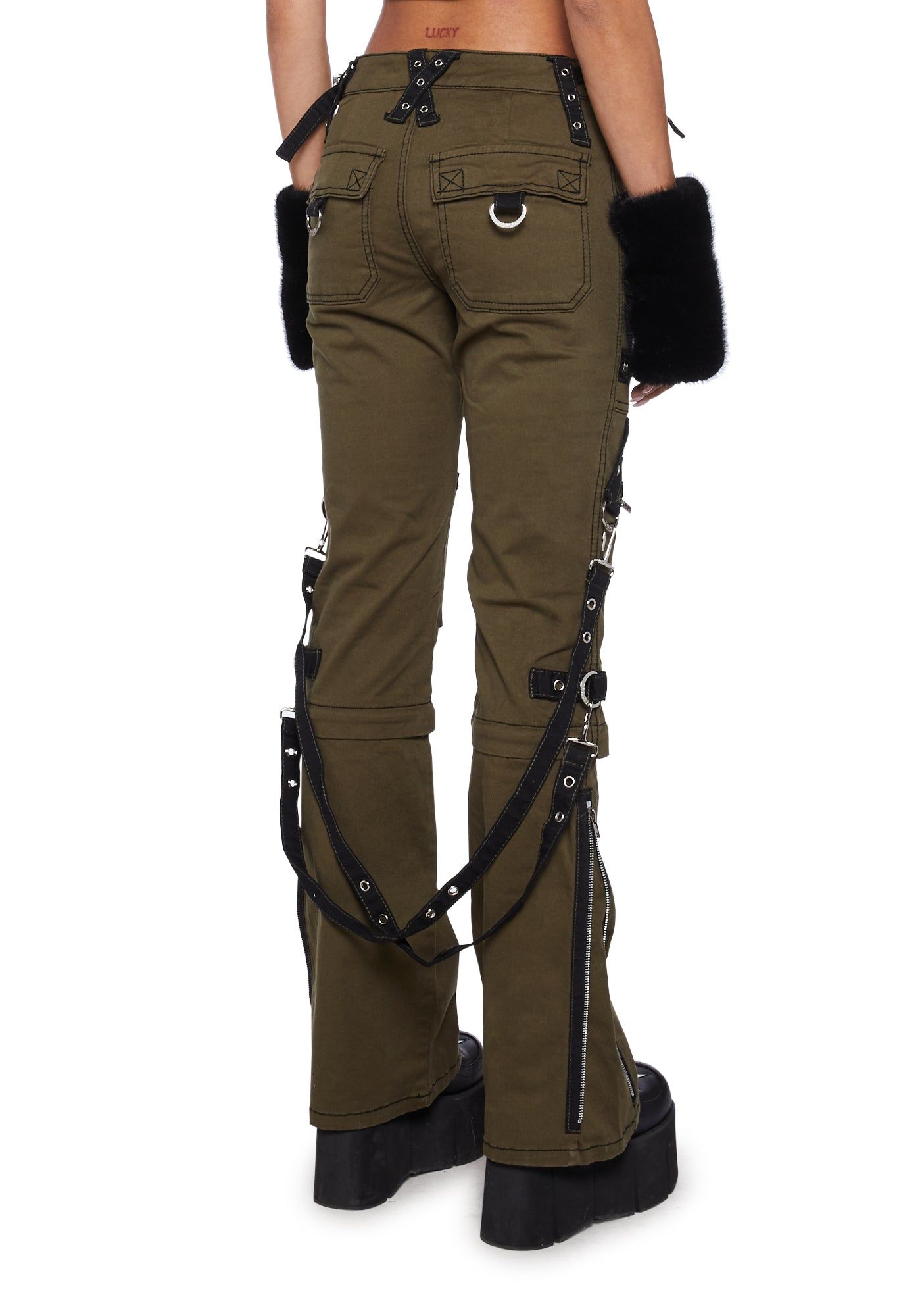 Zip To Zip Pants-Green sold by Dolls Kill product image thumbnail 4