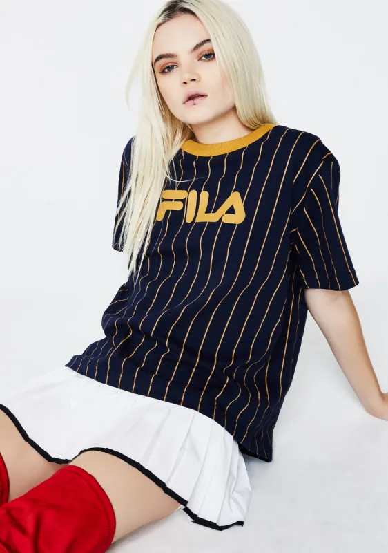 Lonnie Pinstripe T-Shirt sold by Dolls Kill