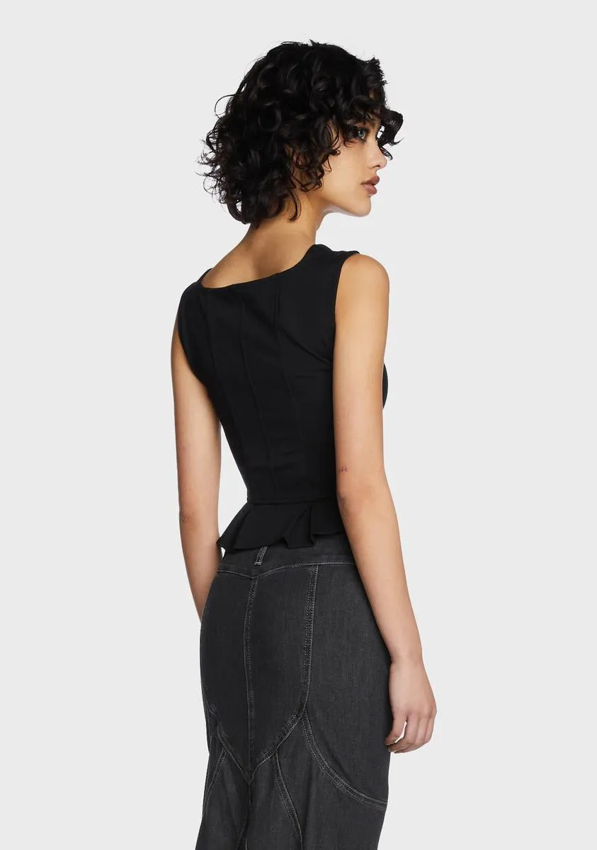 My Wish For You Bustier Top- Black sold by Dolls Kill product image thumbnail 4