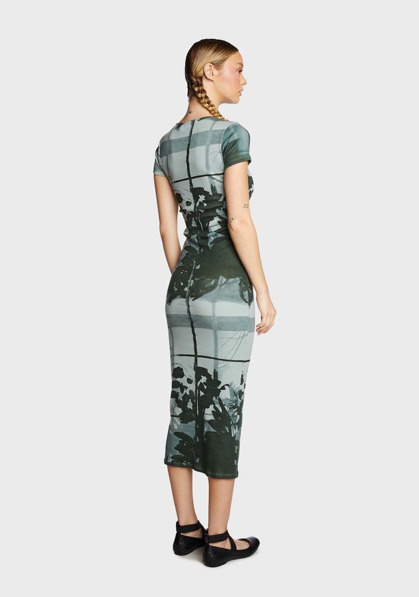 Rosika Midi Dress - Country Window Blue sold by Dolls Kill product image thumbnail 4