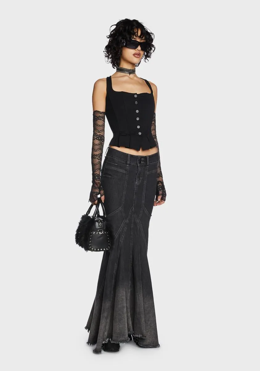 My Wish For You Bustier Top- Black sold by Dolls Kill product image thumbnail 5