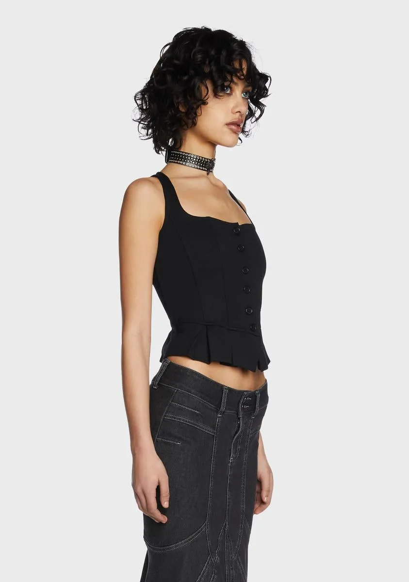 My Wish For You Bustier Top- Black sold by Dolls Kill product image thumbnail 3