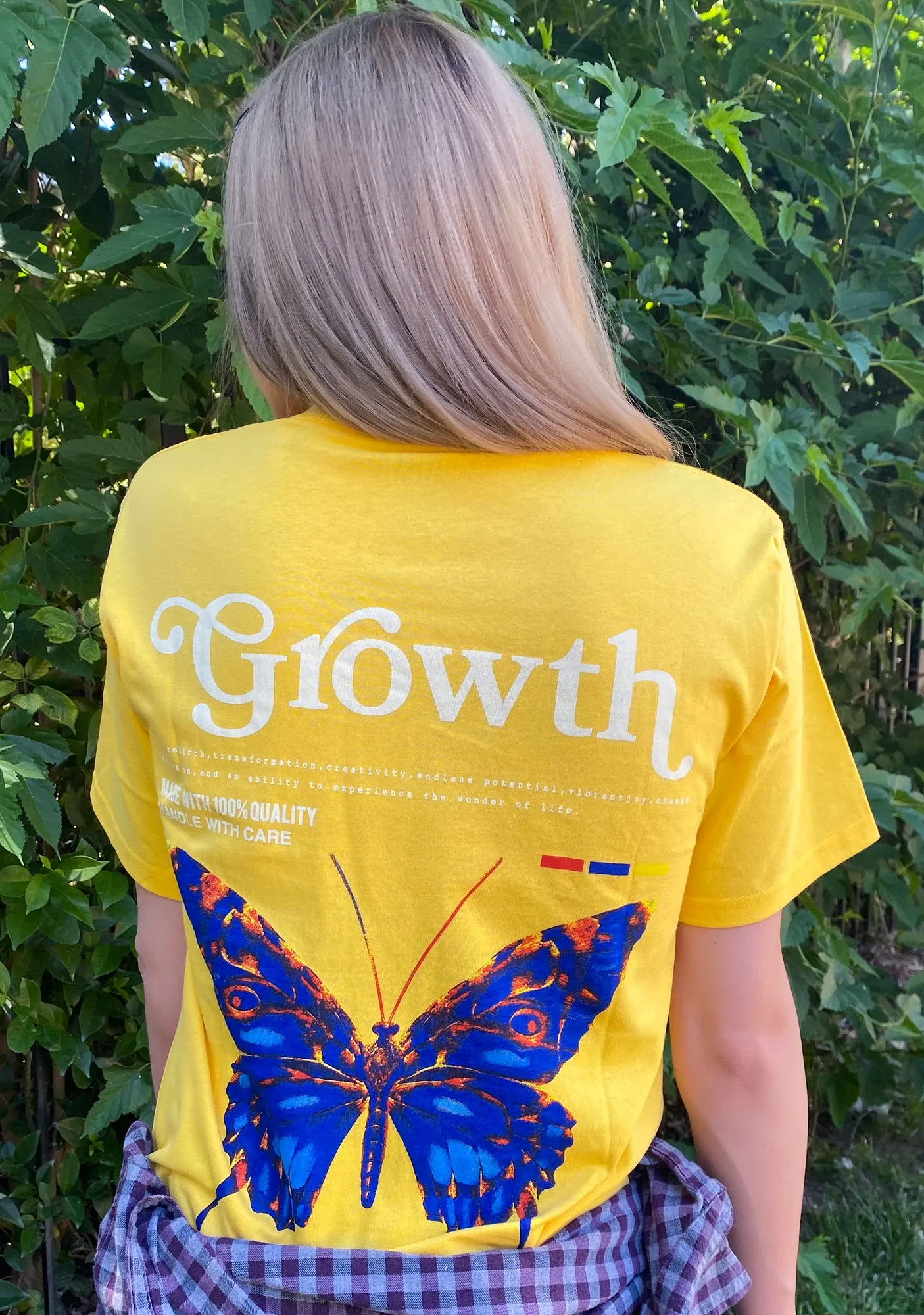 Yellow Personal Growth Graphic Tee sold by Dolls Kill