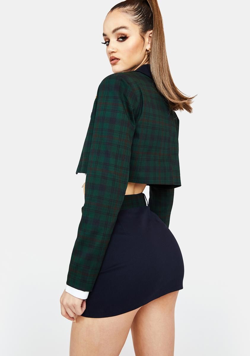 Dorm Core Plaid Mini Skirt sold by Dolls Kill product image thumbnail 4