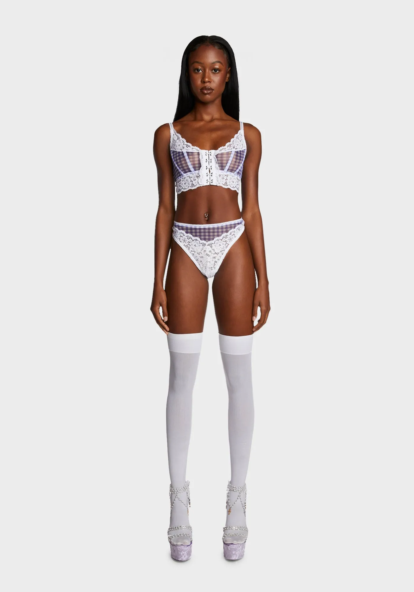 Quite Contrary Lingerie Set sold by Dolls Kill