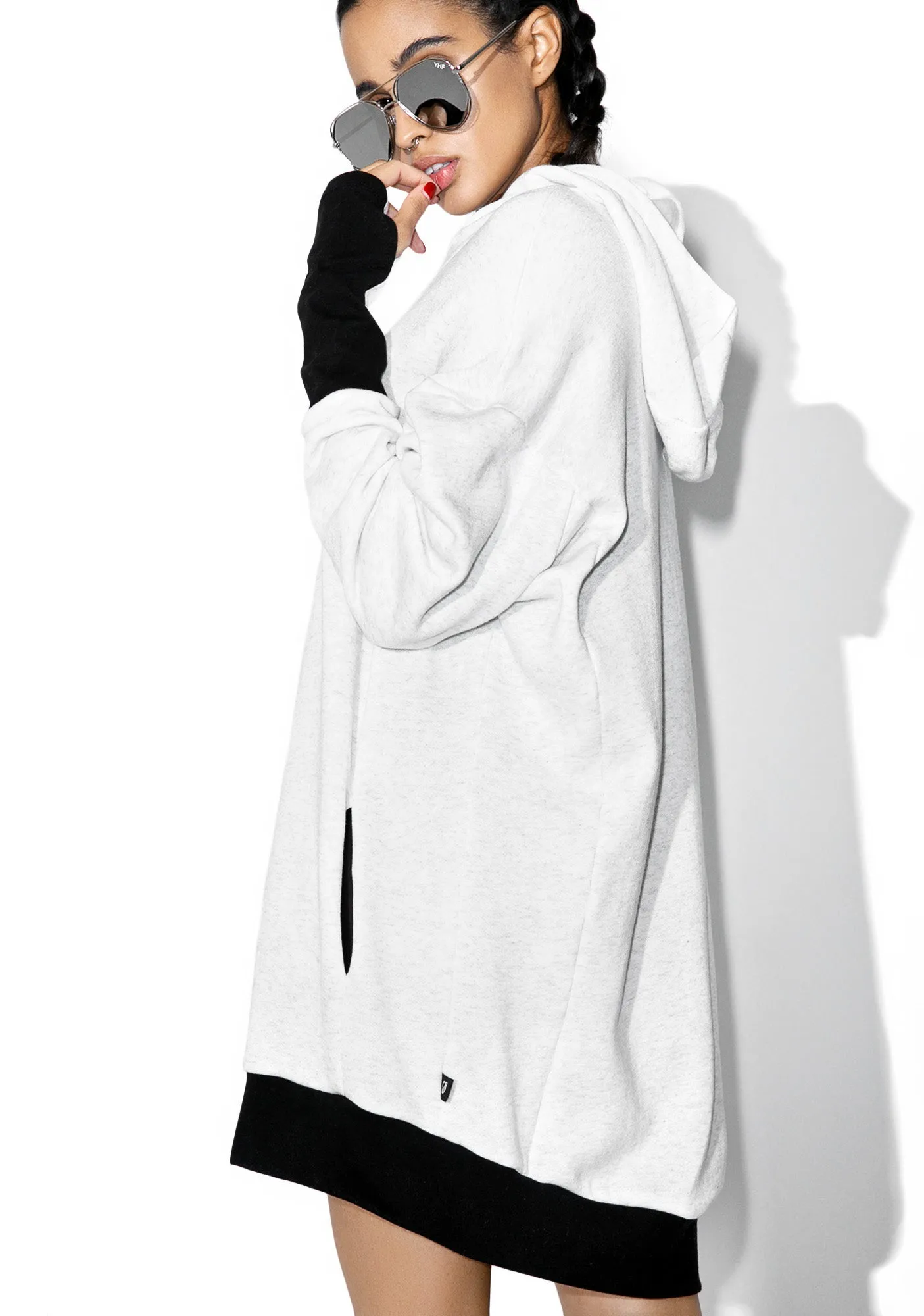 Ash French Terry Hoodie sold by Dolls Kill product image thumbnail 4