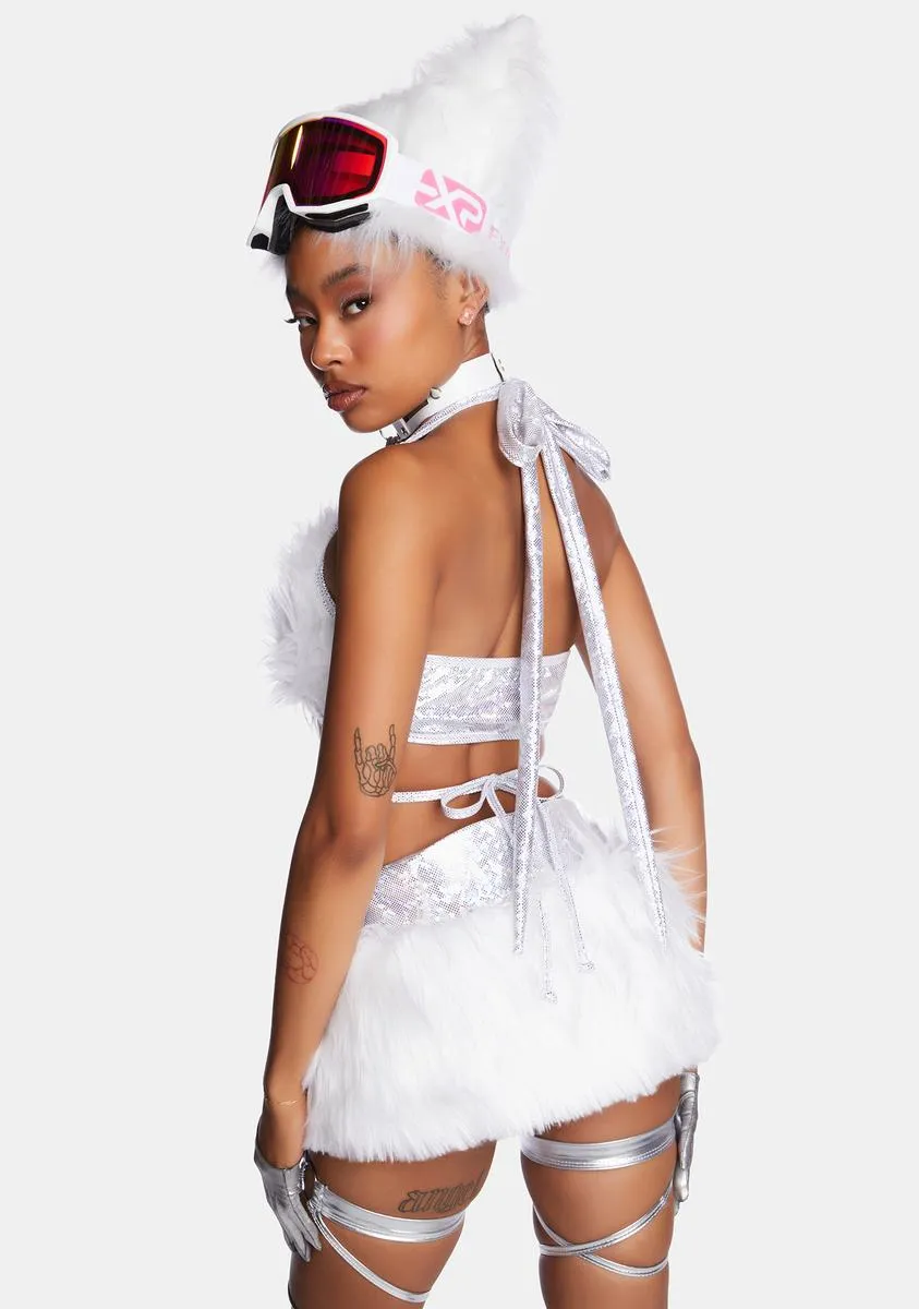 Pink Hype Hologram Light-Up Skirt sold by Dolls Kill product image thumbnail 4