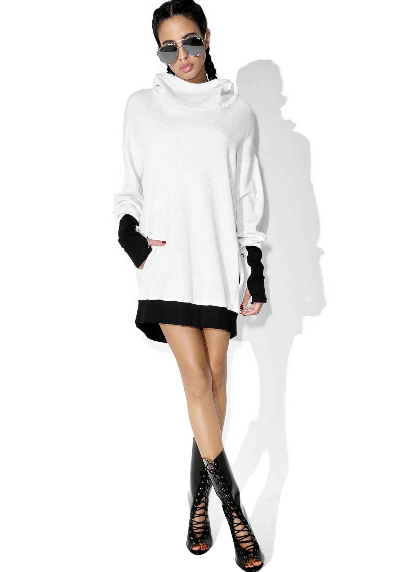 Ash French Terry Hoodie sold by Dolls Kill product image thumbnail 5