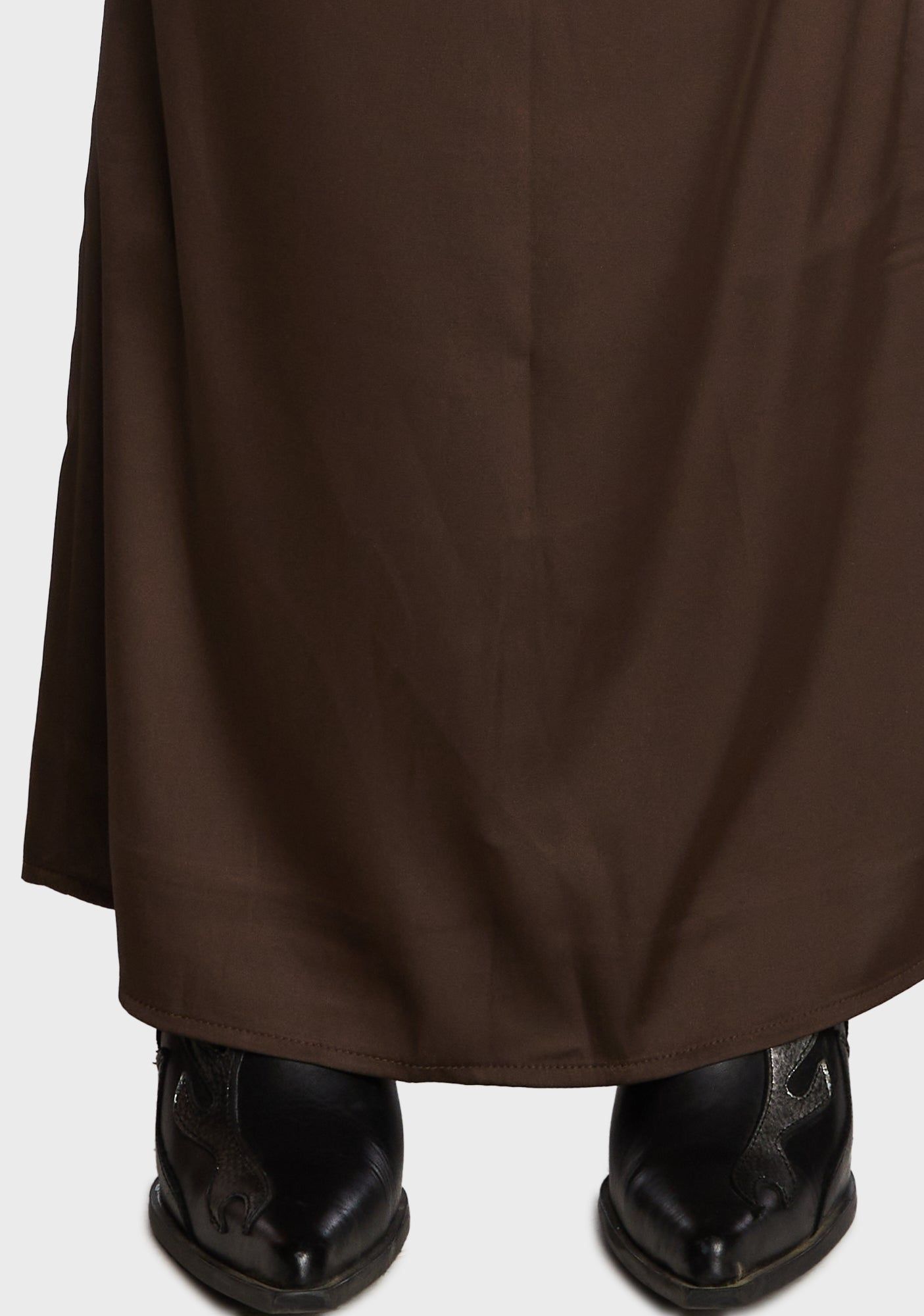 Satin Low Rise Back Slit Maxi Skirt sold by Dolls Kill product image thumbnail 5