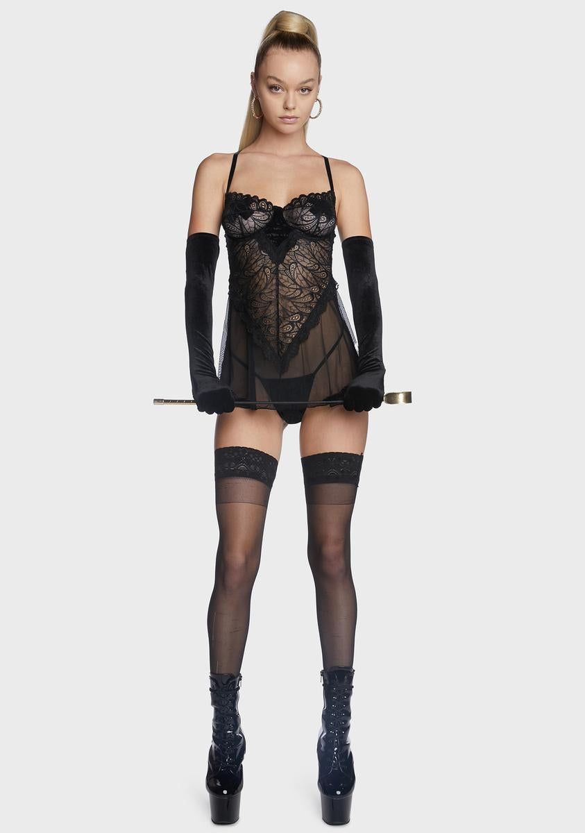 Be My Babydoll Lace Nightie sold by Dolls Kill product image thumbnail 3