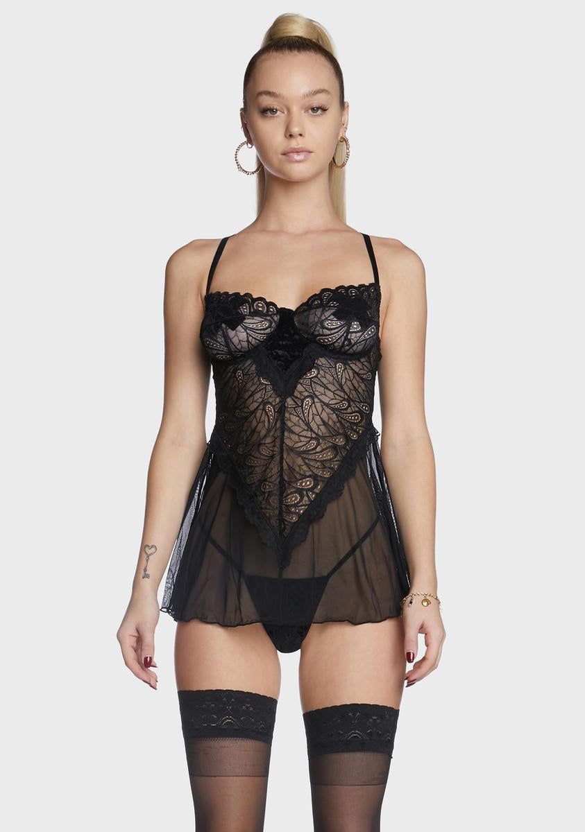 Be My Babydoll Lace Nightie sold by Dolls Kill