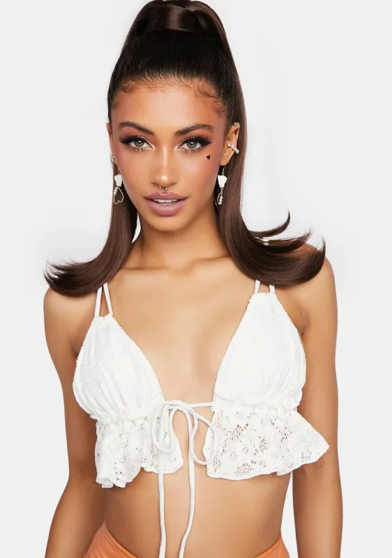 Ines Ruffle Tri Top sold by Dolls Kill