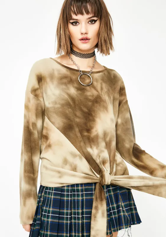 Kush Pure Energy Tie Dye Sweater sold by Dolls Kill