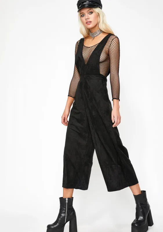 High Vibin' Suspender Jumpsuit sold by Dolls Kill