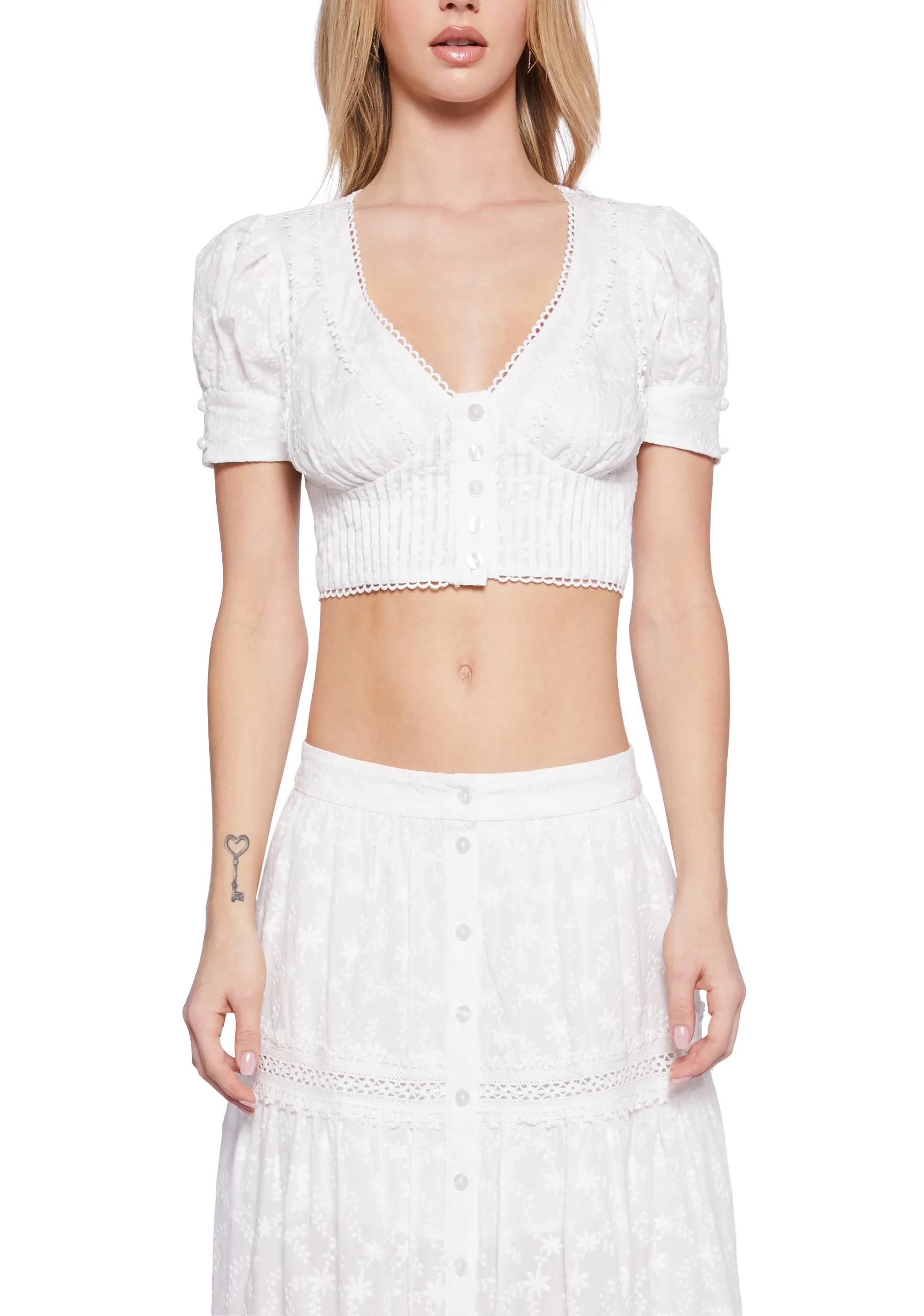 Our Love Song Short Sleeve Blouse sold by Dolls Kill product image thumbnail 5