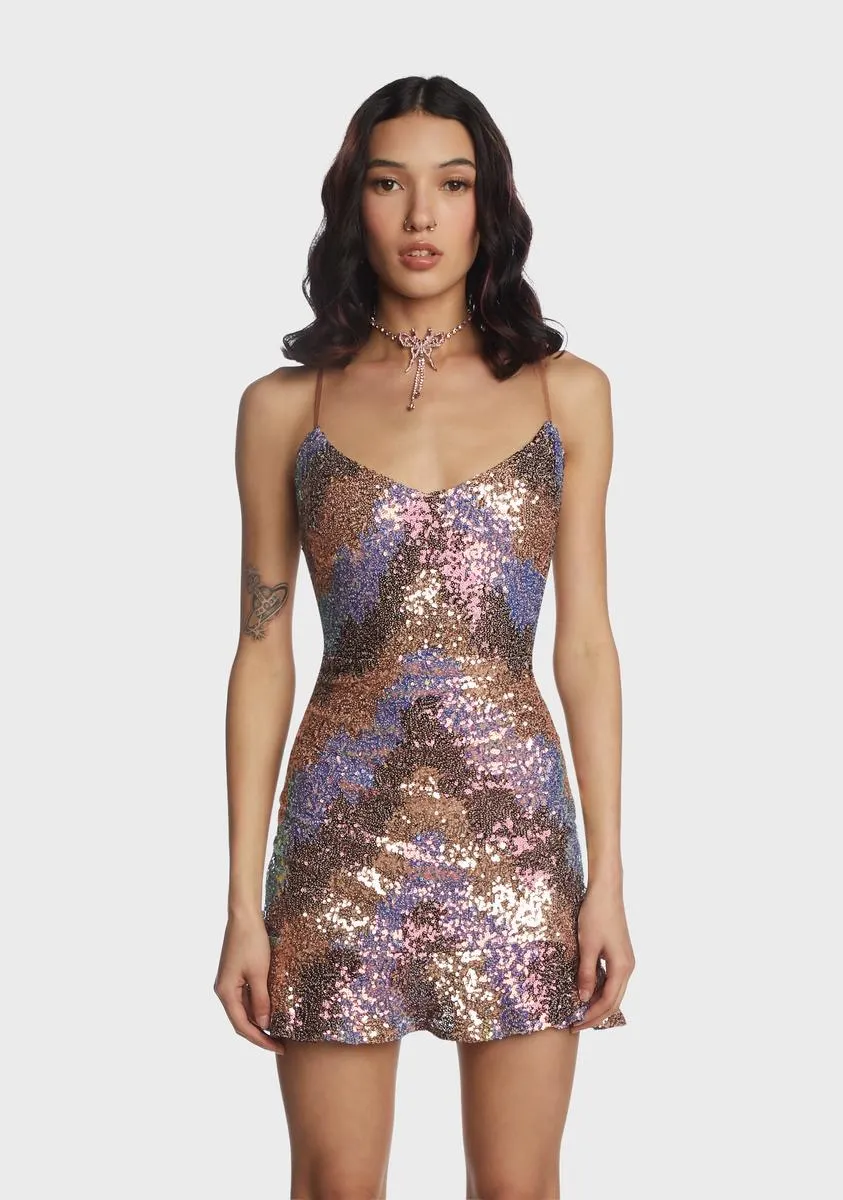 Exclusive Event Sequin Dress sold by Dolls Kill