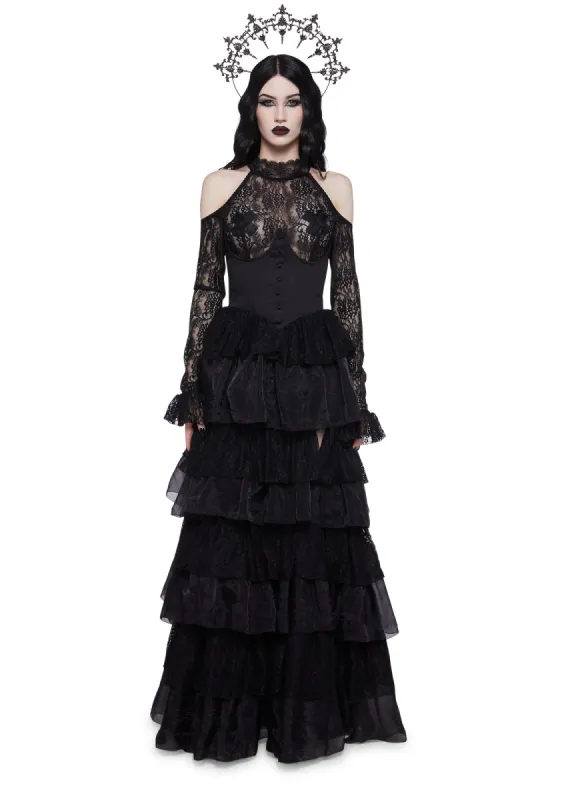Dark Devotion Maxi Dress sold by Dolls Kill