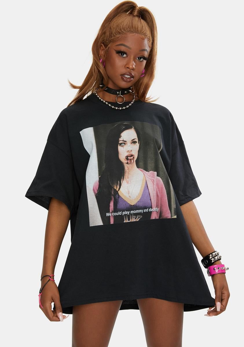 Mommy And Daddy Graphic Tee sold by Dolls Kill