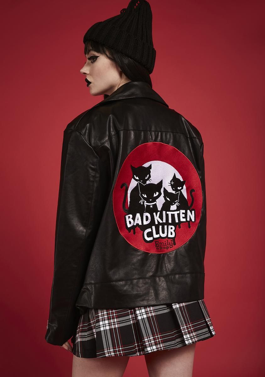 Bad Kitten Club Moto Jacket sold by Dolls Kill