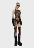 Coming In Hawt Fishnet Dress sold by Dolls Kill