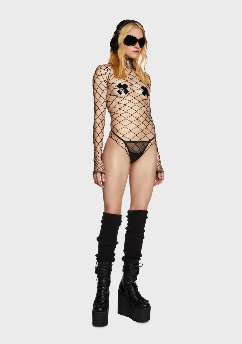 The Damned Fishnet Bodysuit sold by Dolls Kill product image thumbnail 5