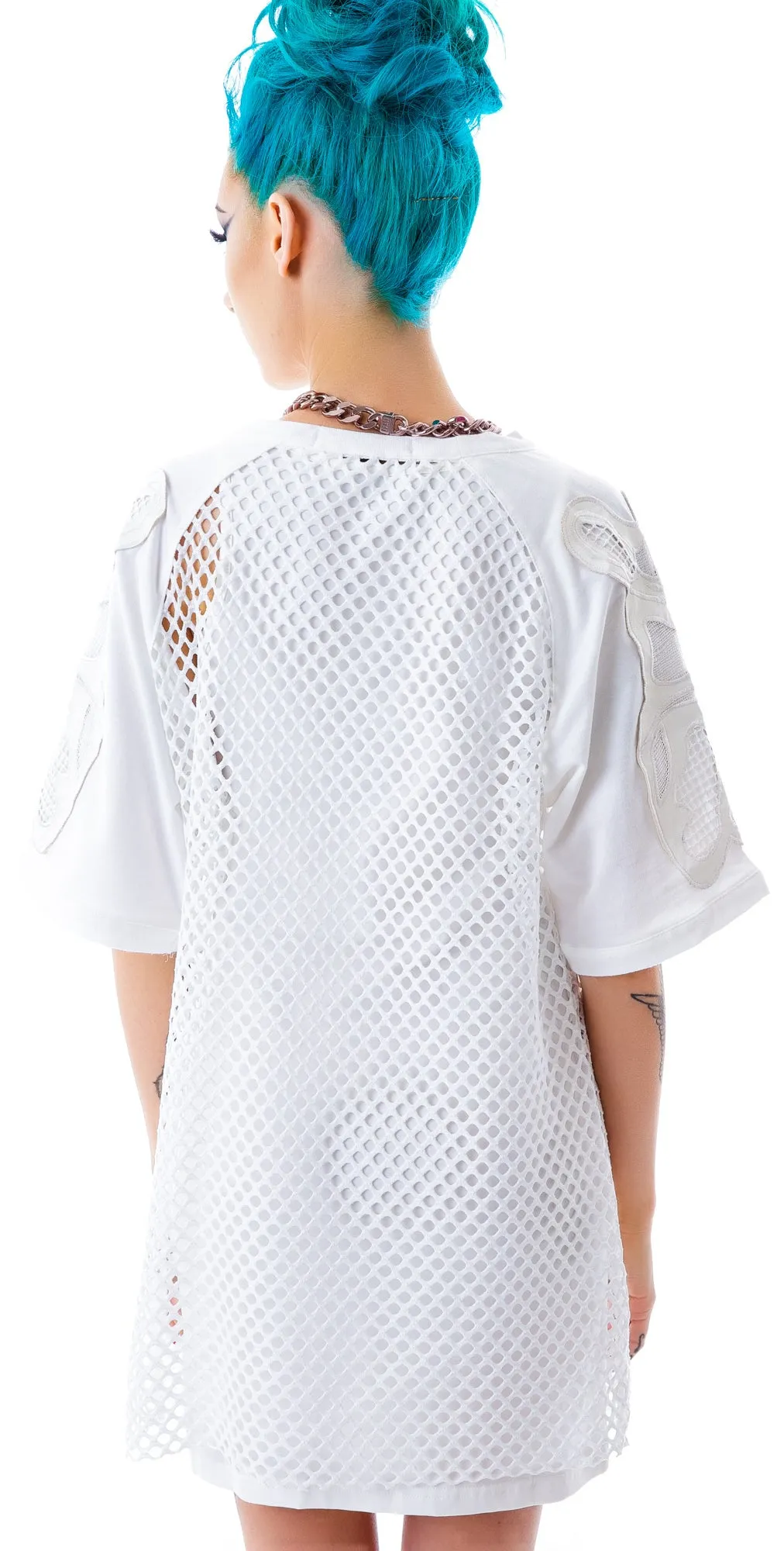 Bone Me Mesh Jersey Dress sold by Dolls Kill product image thumbnail 4