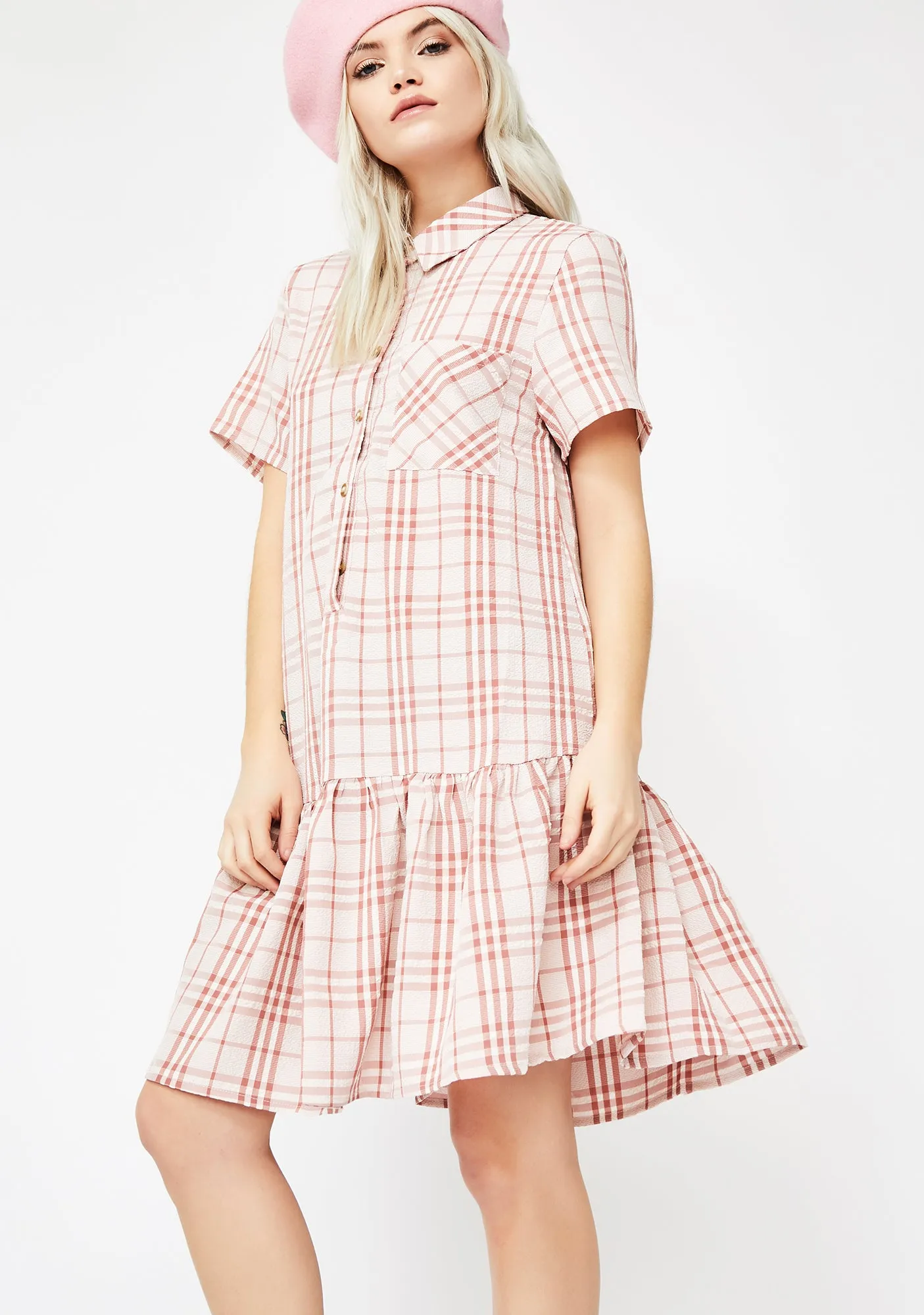 Never Settle Plaid Dress sold by Dolls Kill product image thumbnail 2