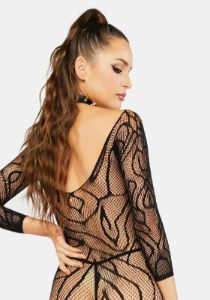 Kisses And Wishes Crotchless Bodystocking sold by Dolls Kill
