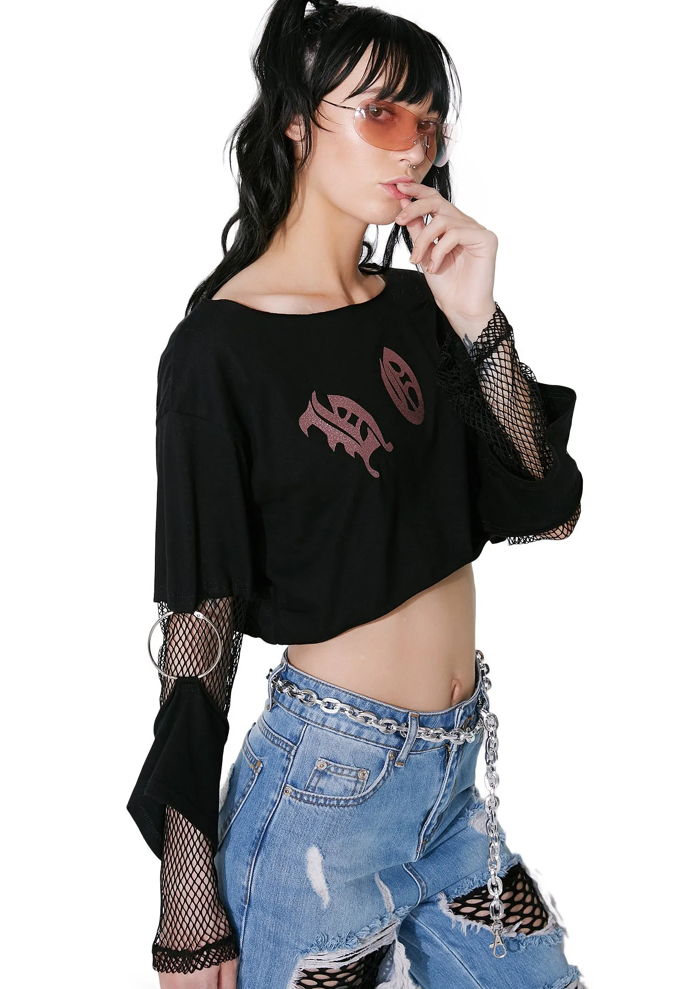 Hotness Cut-Out Crop Top sold by Dolls Kill product image thumbnail 5