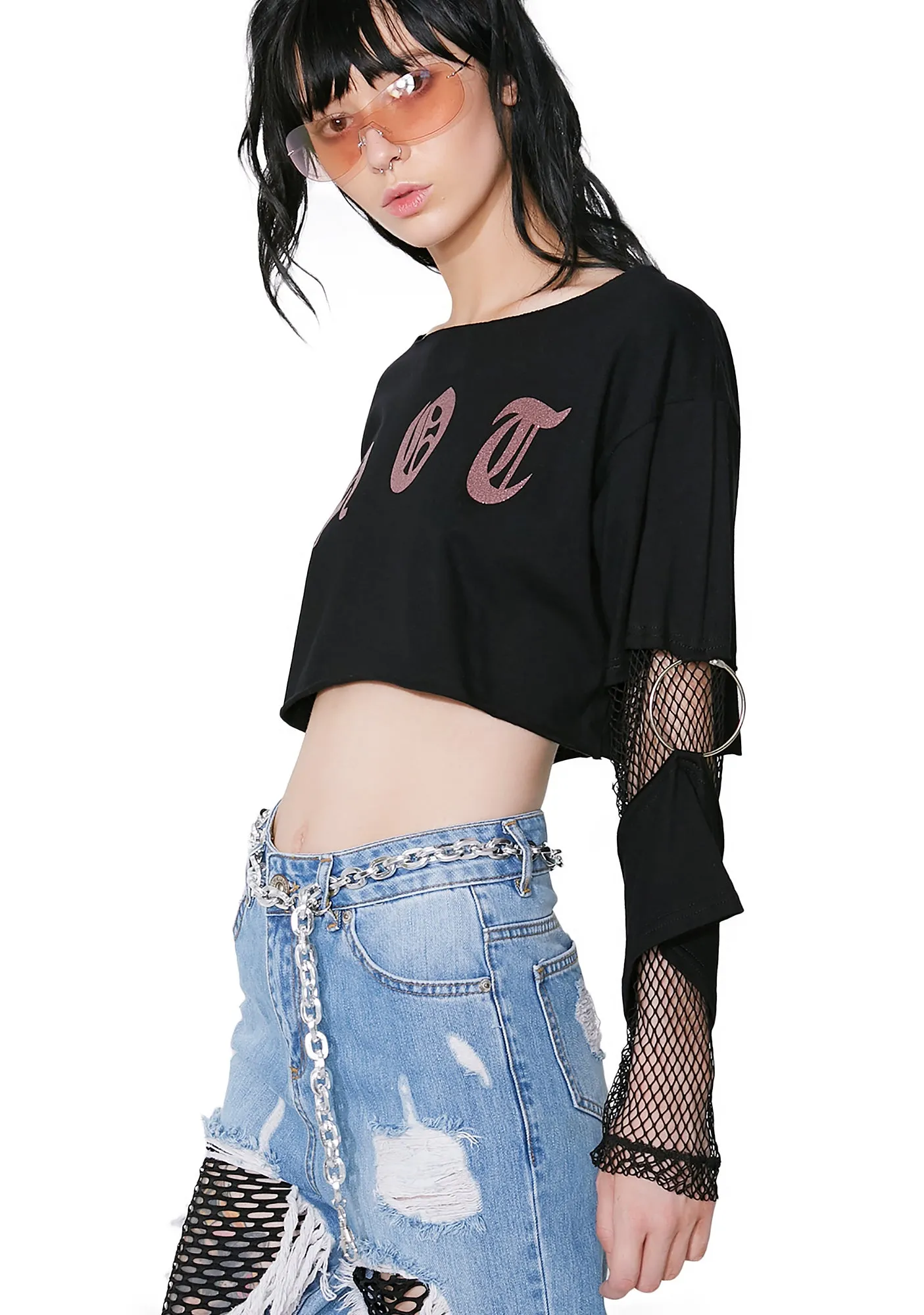 Hotness Cut-Out Crop Top sold by Dolls Kill product image thumbnail 3