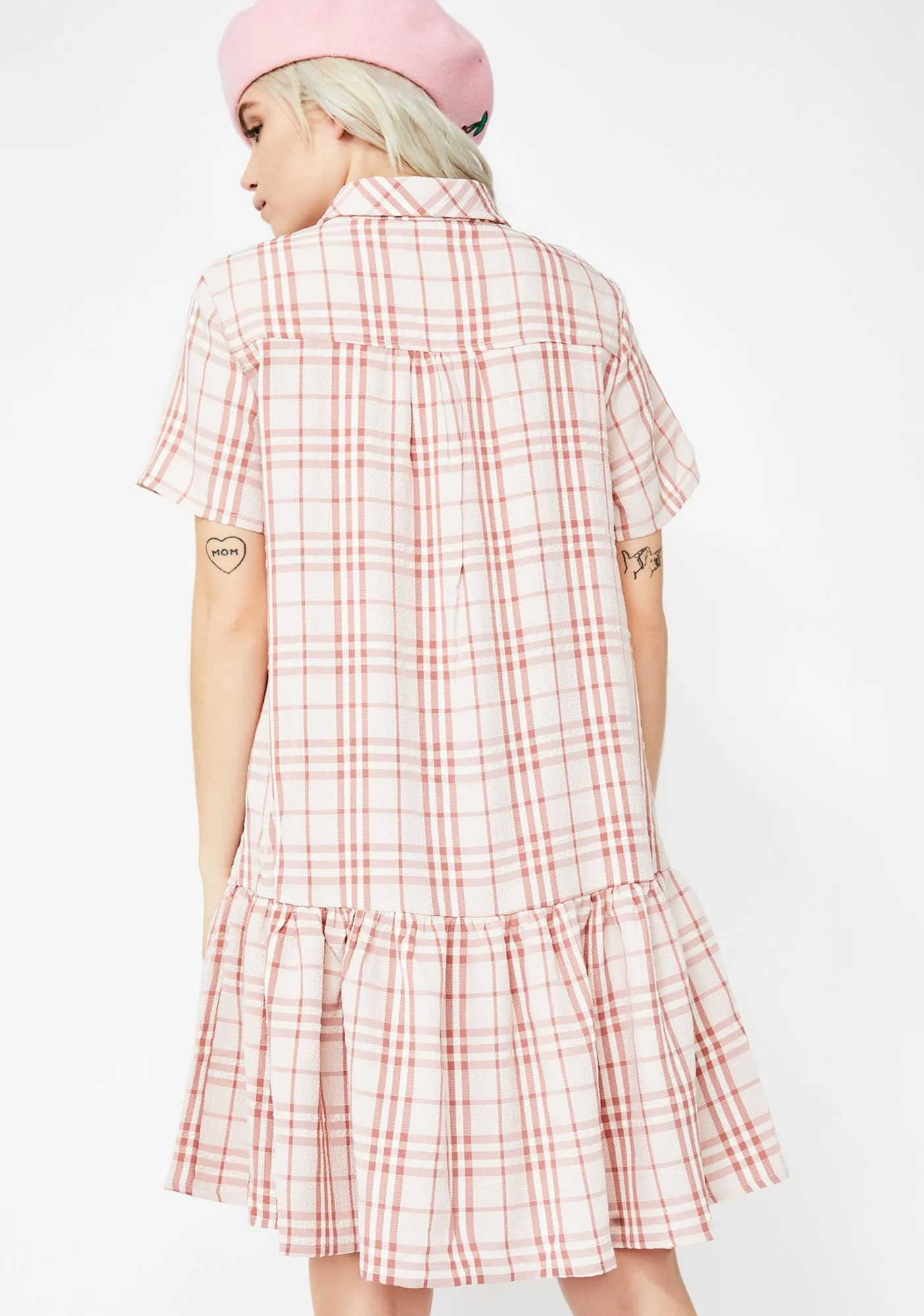 Never Settle Plaid Dress sold by Dolls Kill product image thumbnail 4