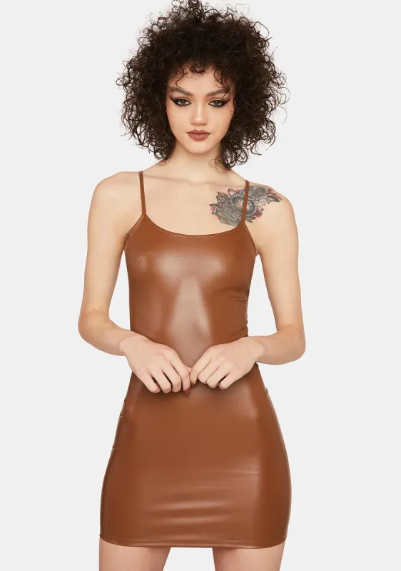 Dancing For Life Vegan Leather Dress sold by Dolls Kill