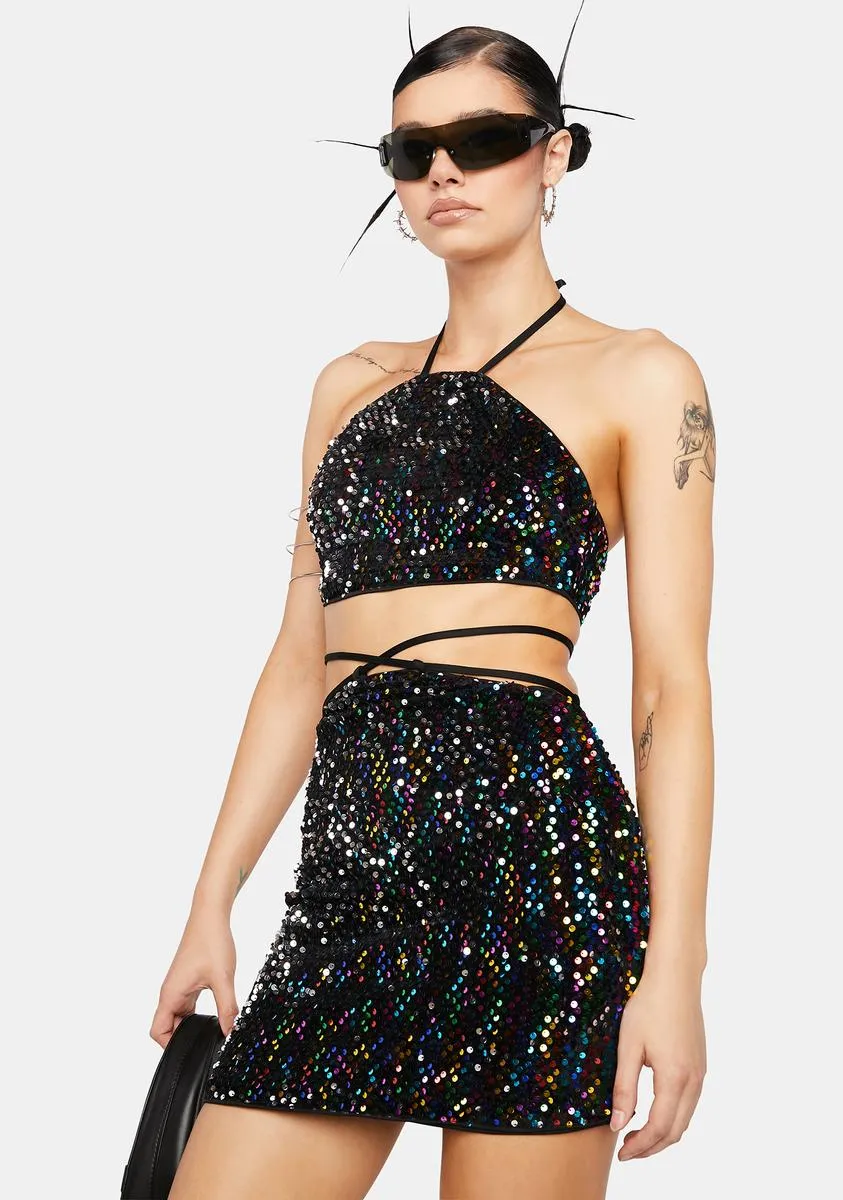 Rainbow Perfect Illusion Skirt Set sold by Dolls Kill product image thumbnail 2