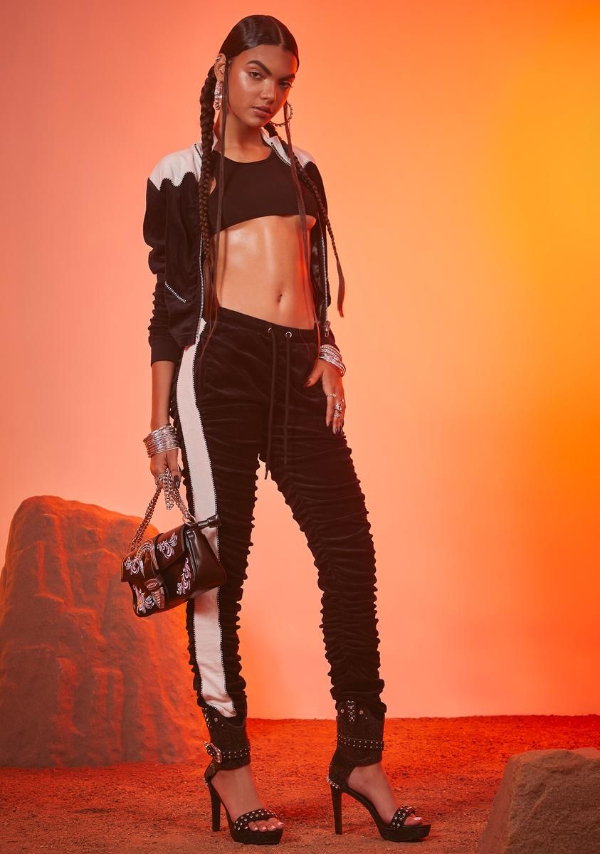 Vintage Taste Velour Track Pants sold by Dolls Kill product image thumbnail 2