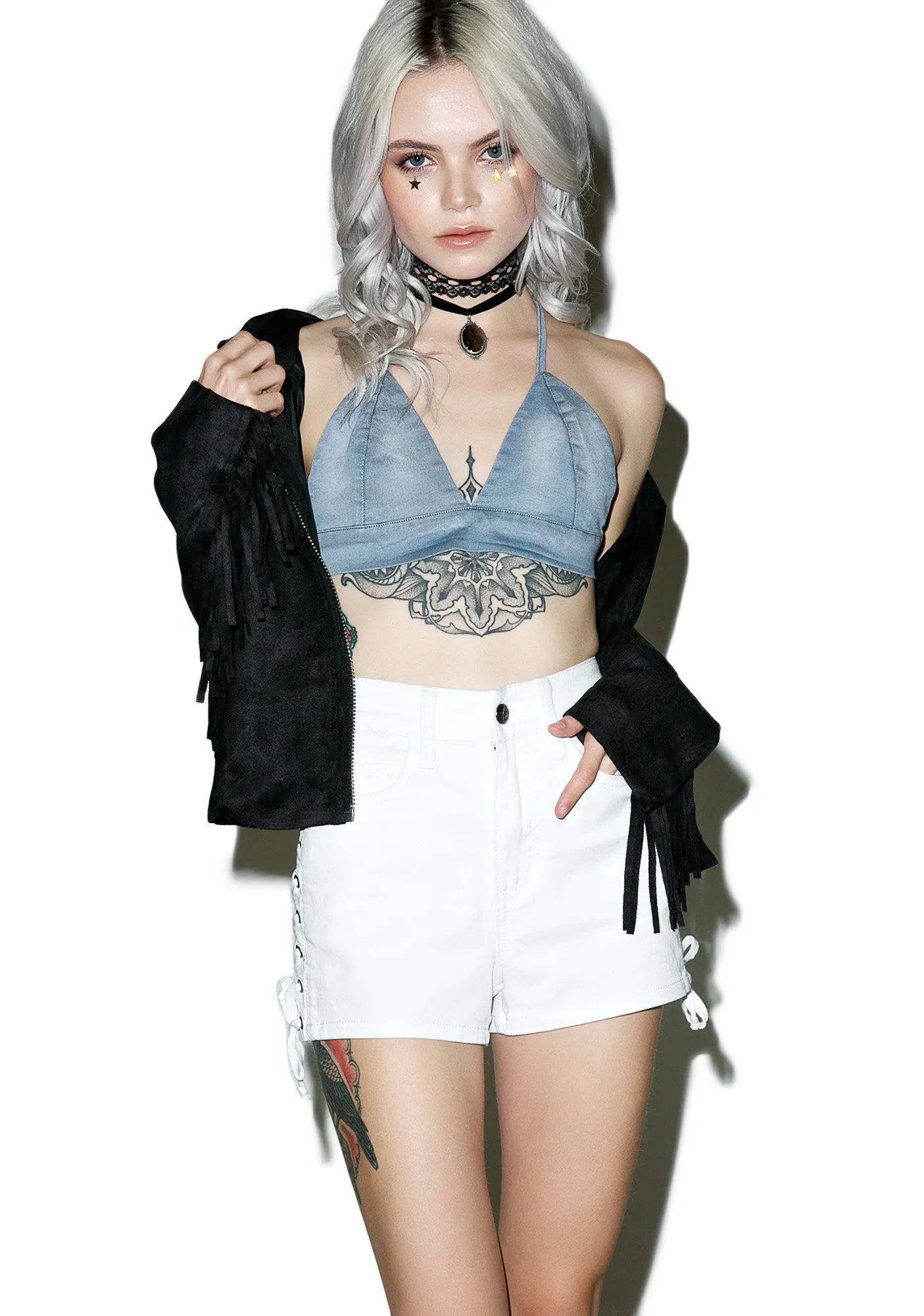 Strapped For Yew Strappy Bralette sold by Dolls Kill product image thumbnail 5