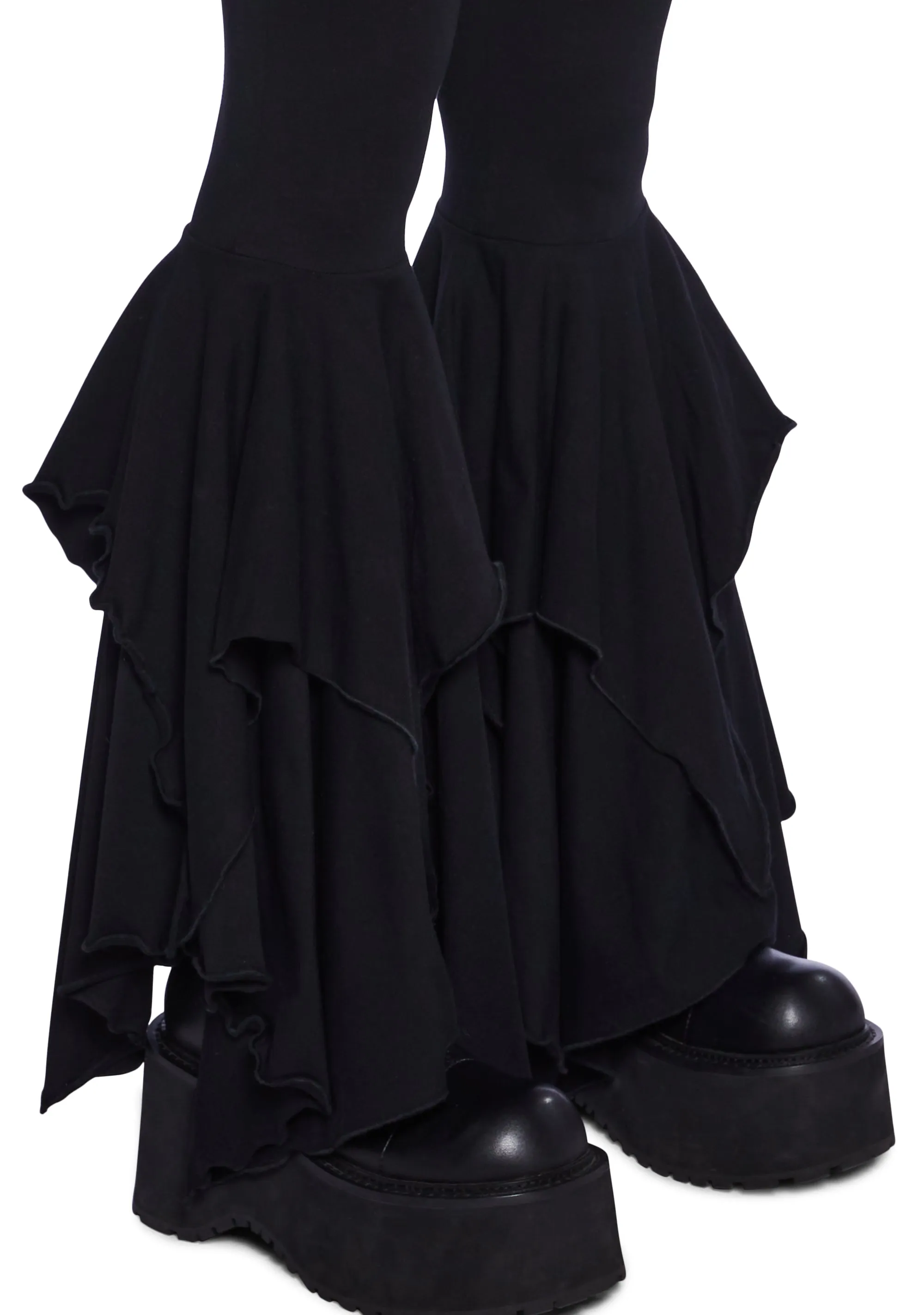 F Is For Fairies™ Flare Pants - Black sold by Dolls Kill product image thumbnail 5